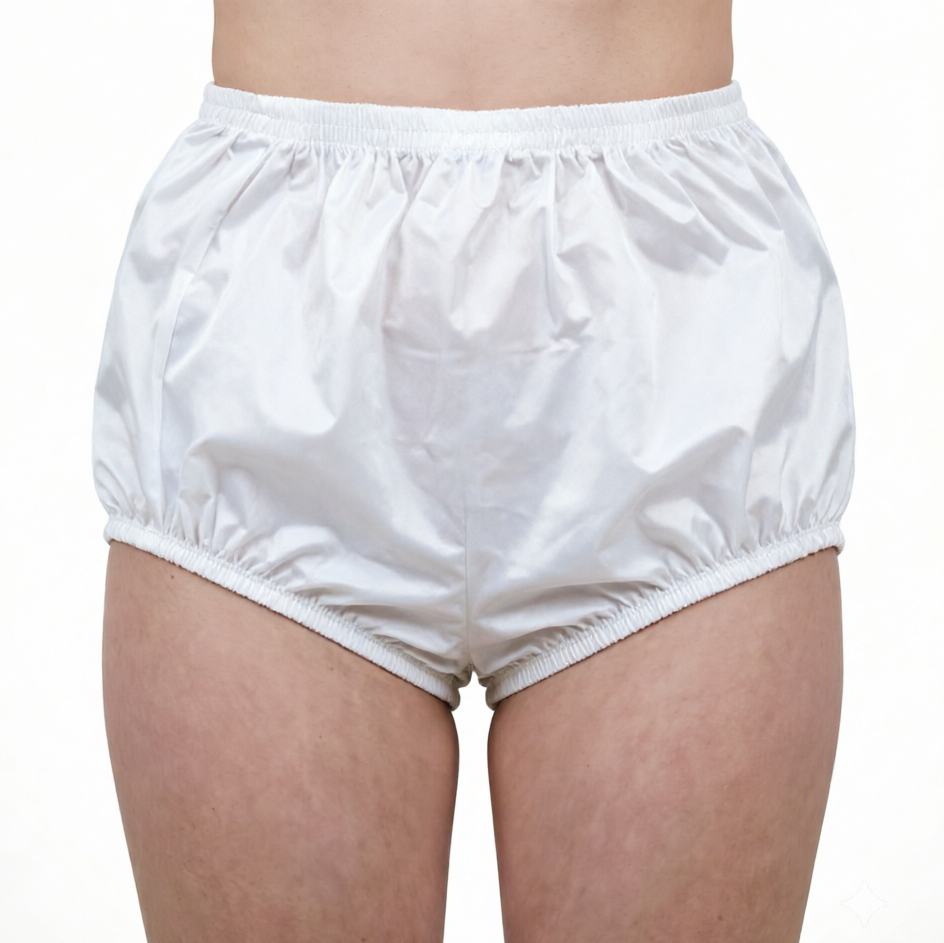 Adult Pull-On Plastic Pants Waterproof Cover Pack of 3